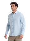 Camisa Pura - Lino K868 PANAMA JACK CELESTE