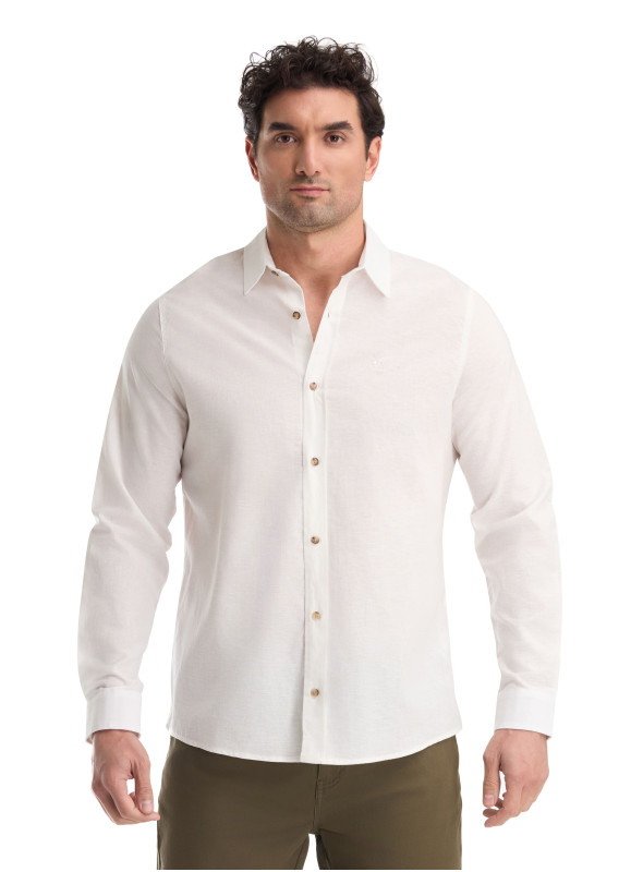 Camisa Pura - Lino K868 PANAMA JACK BLANCO