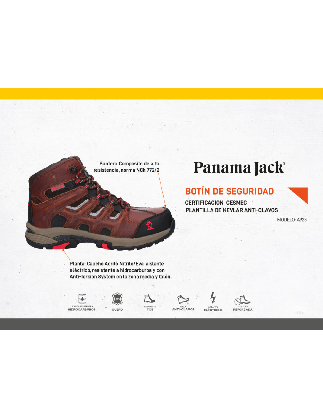Zapato de seguridad Mujer A931 Panama Jack